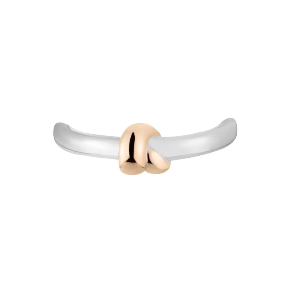 Anello Fantasia Lady Code Acciaio Bicolore Bianco / Rosa 1680934