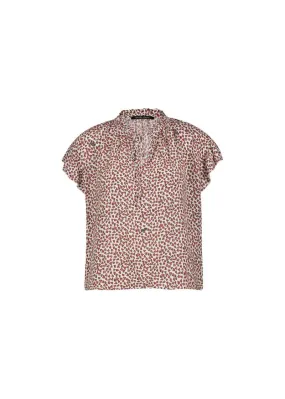 Blusa con stampa cuori