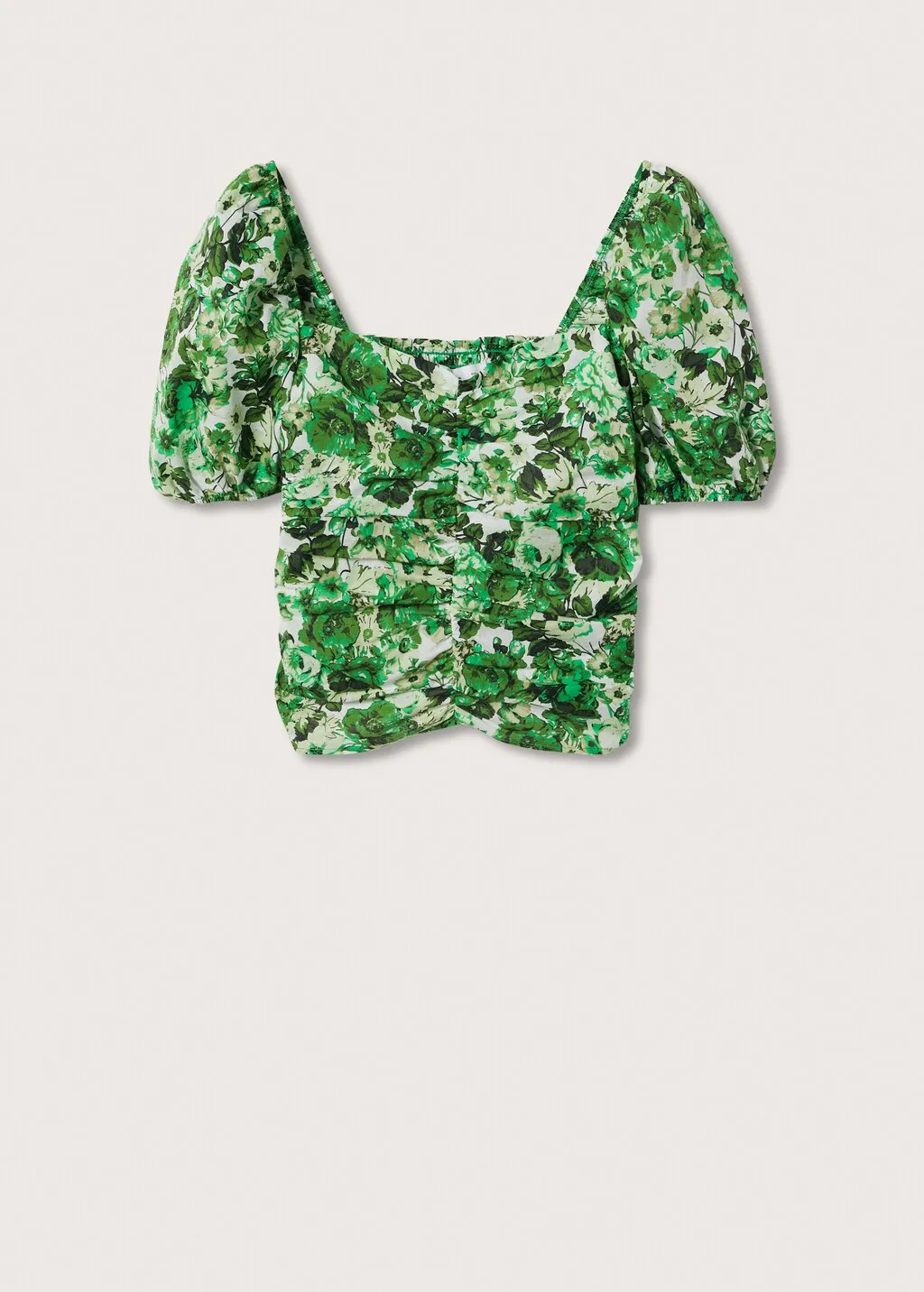 Blusa stampata increspata