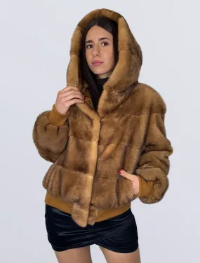 BOMBER VISONE GOLDEN