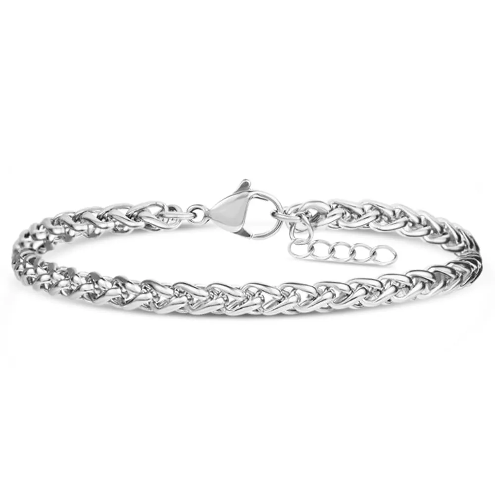 Bracciale Catena Man Code Acciaio Maglia Palmier 18 + 3 cm 1681933