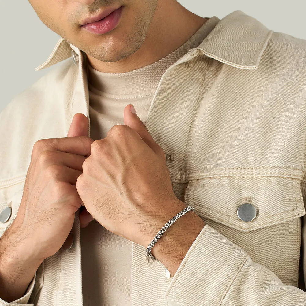Bracciale Catena Man Code Acciaio Maglia Palmier 18 + 3 cm 1681933