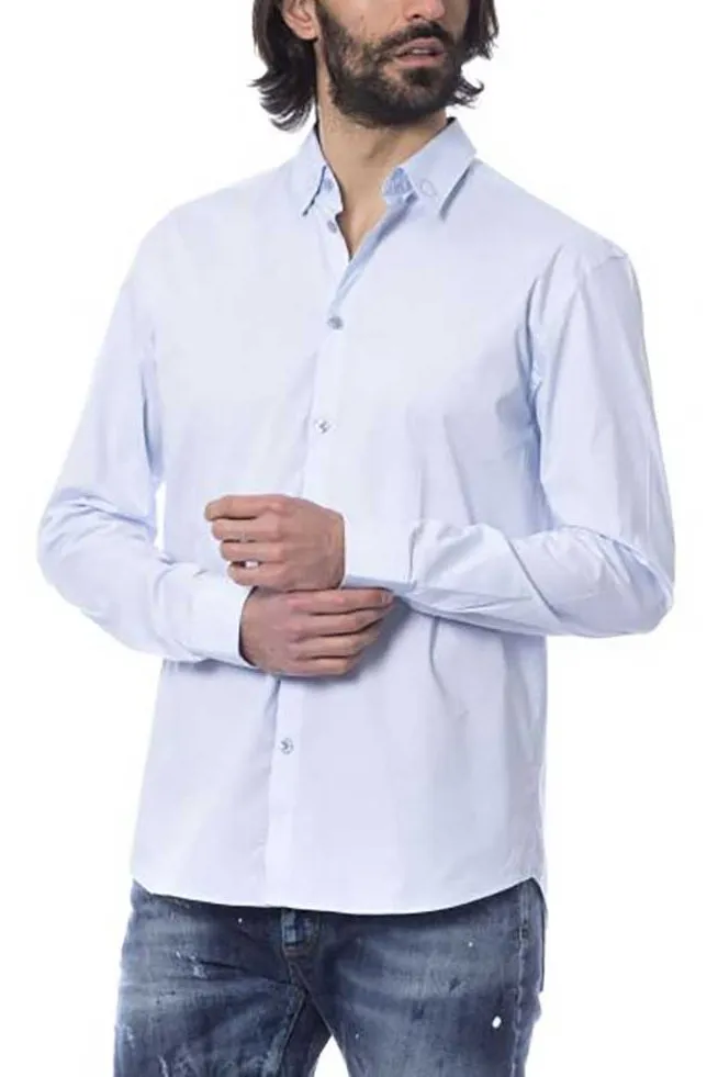 Camicia azzurra slim fit | Frankie Morello
