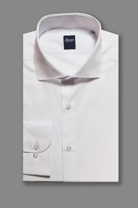 Camicia in popeline bianca - custom fit