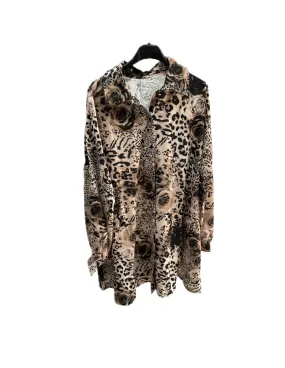Camicia lunga Changit leopardata