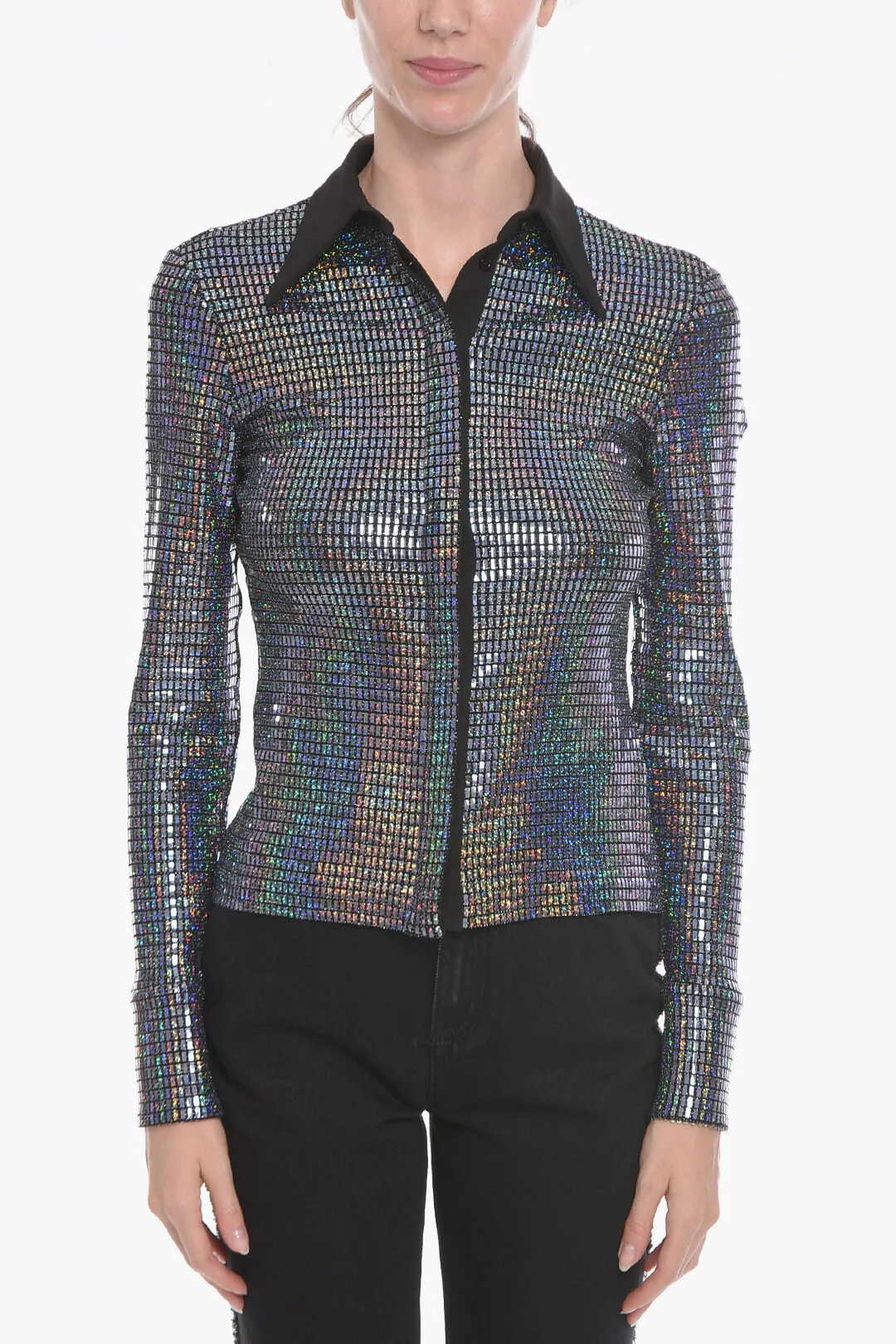 Camicia MIRROR PARTY con Abbottonatura Nascosta