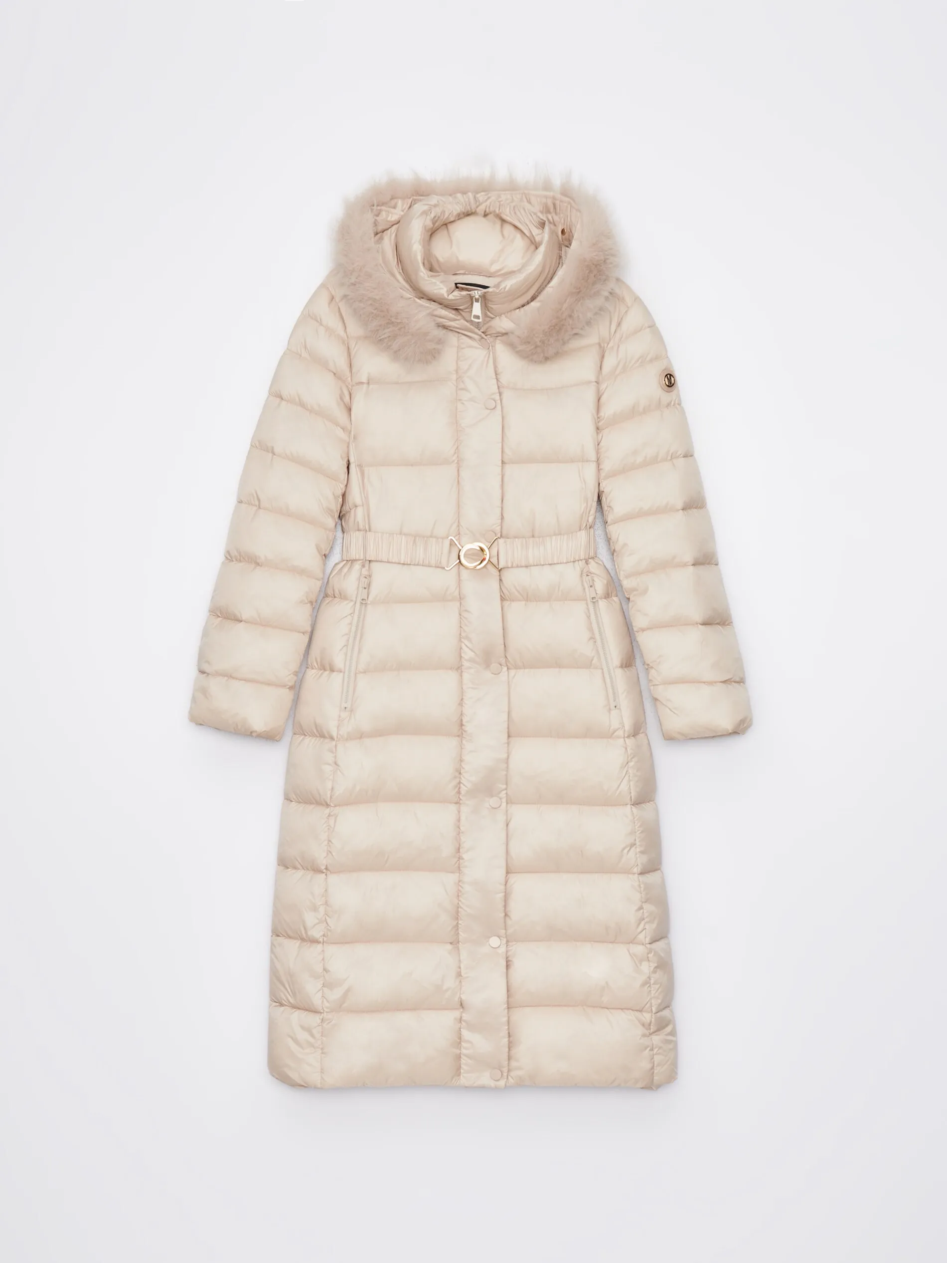 Cappotto lungo con cappuccio