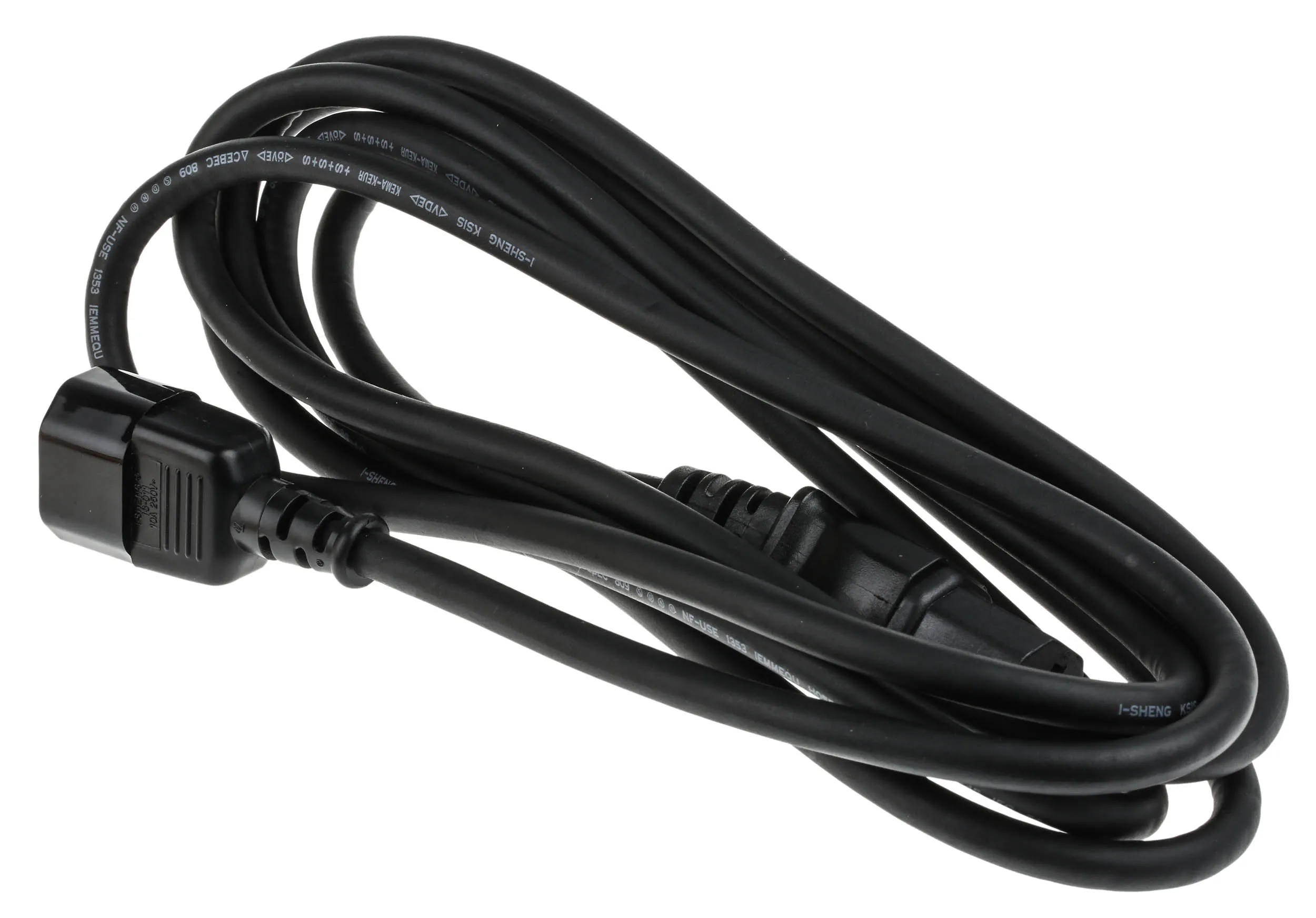 Cavo di alimentazione RS PRO IEC C15/IEC C14, 10 A, 250 V, L. 3m