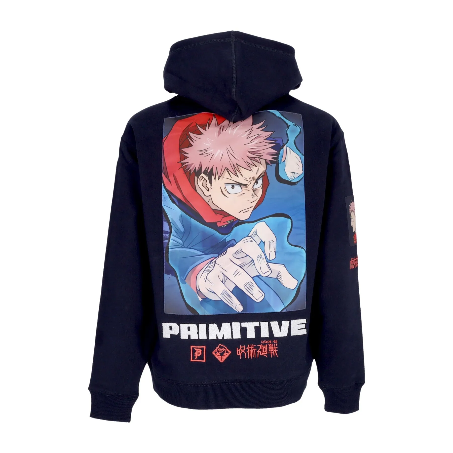 Felpa Cappuccio Uomo Yuji Hw Hoodie X Jujutsu Kaisen Navy