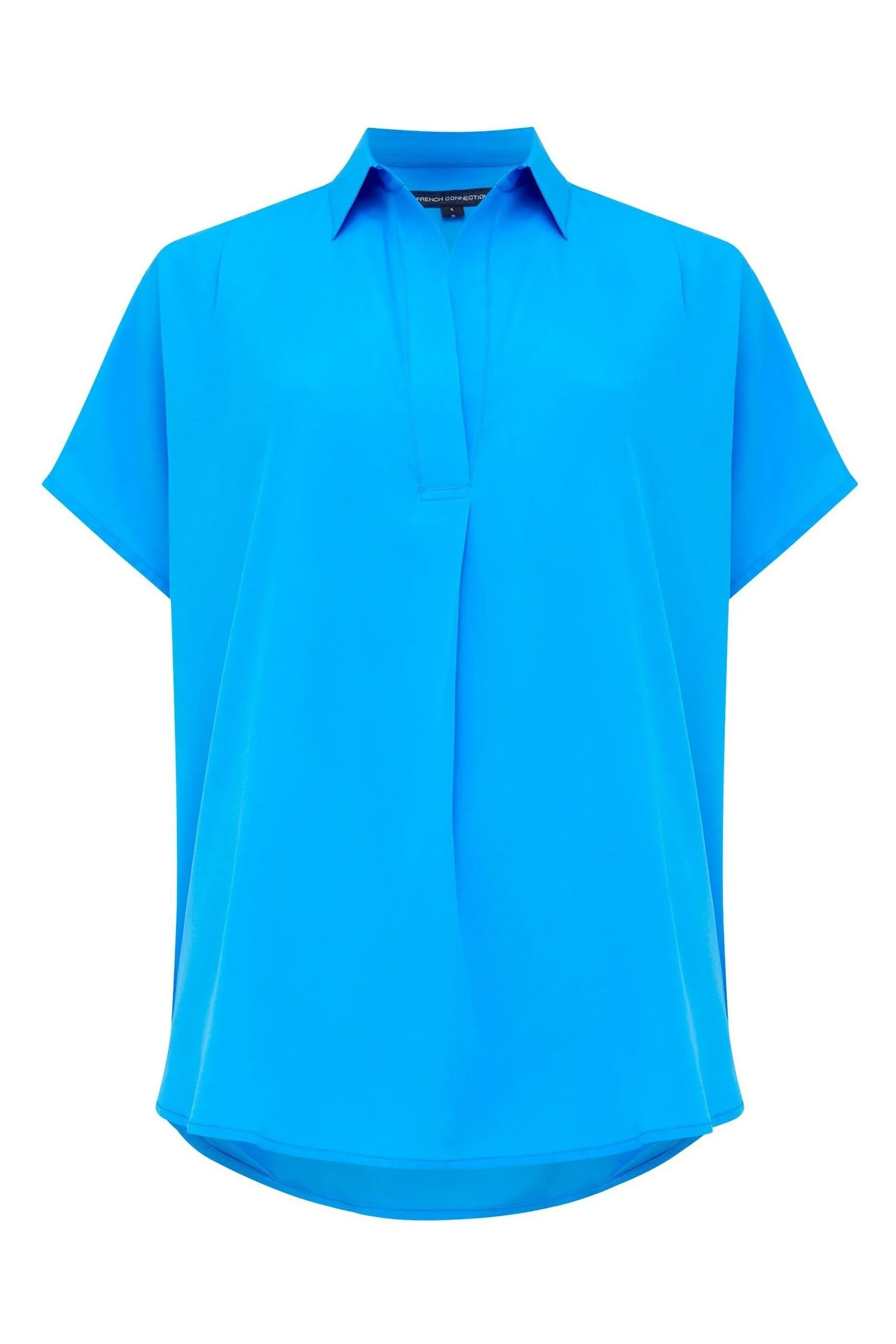 French Connection - Camicia in crêpe con Senza maniche e bottoni a pressione    
