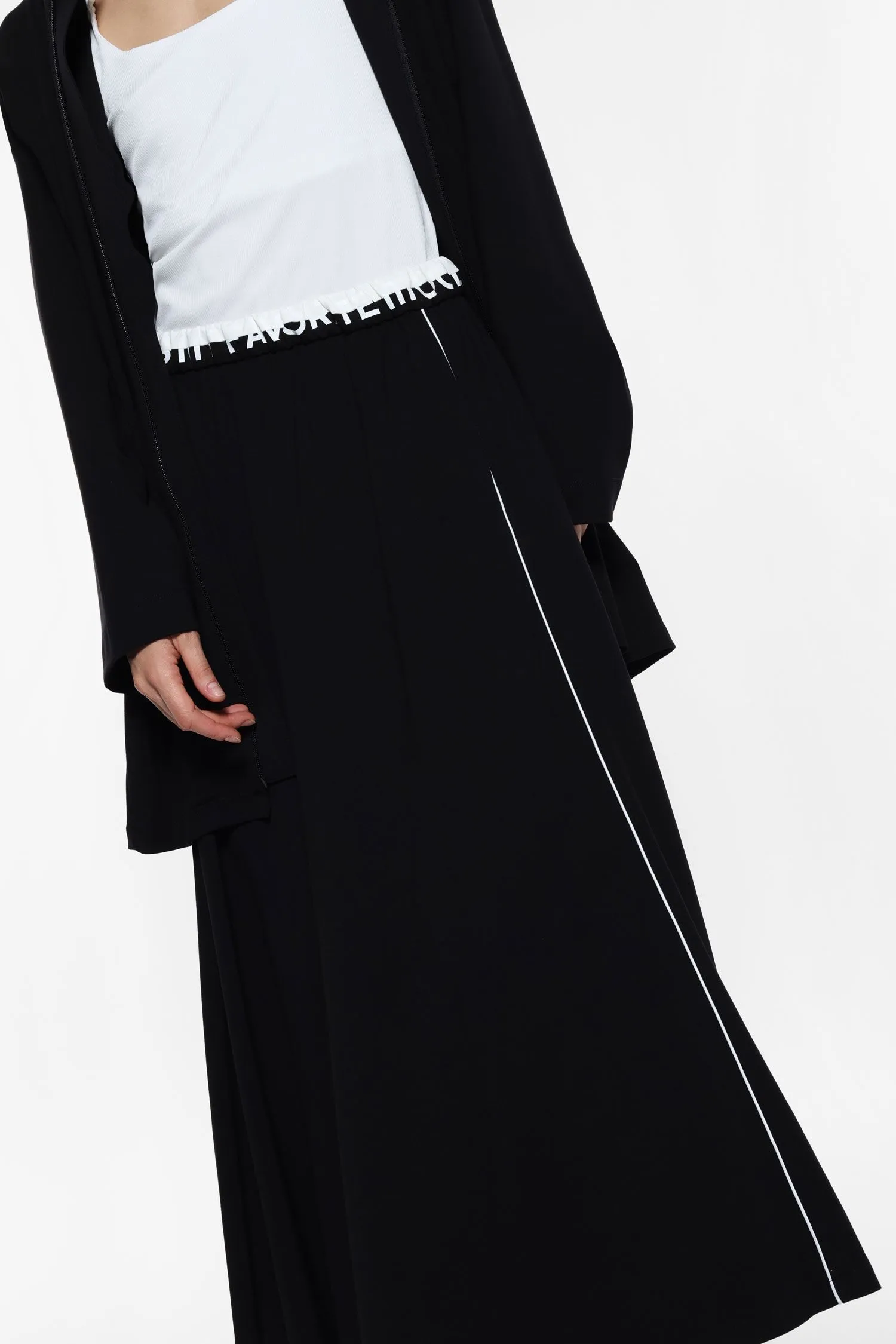   Gonna midi con fascia elastica     