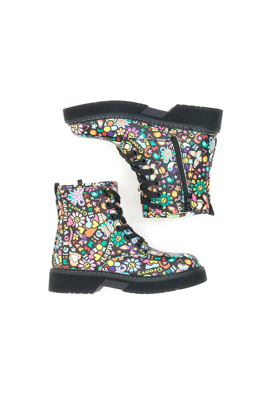   GRAZIE Anfibi Stile Hippie Neri Grazie 575880
