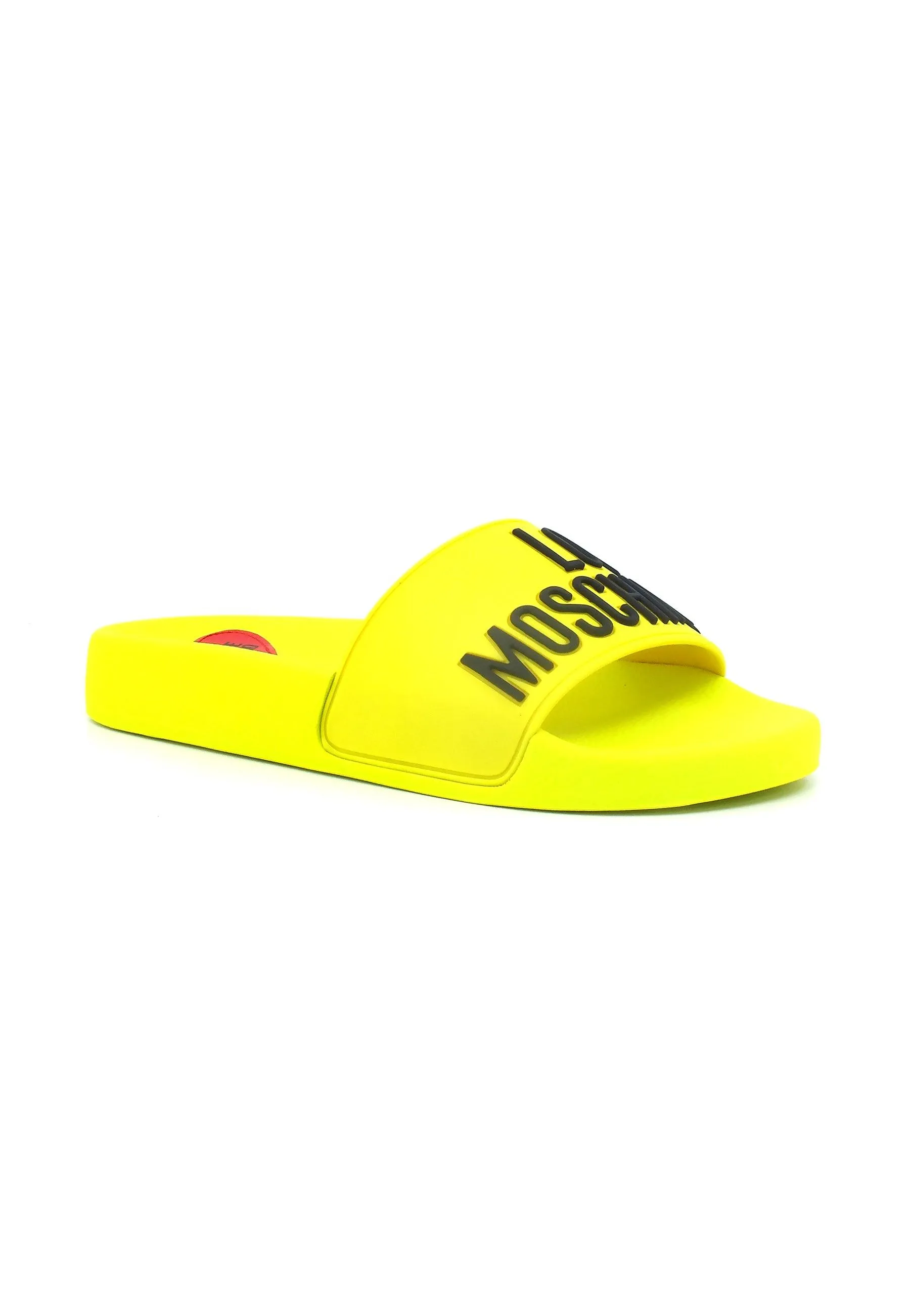LOVE MOSCHINO Ciabatta Donna Fluo Giallo Nero JA28052G01GI13400