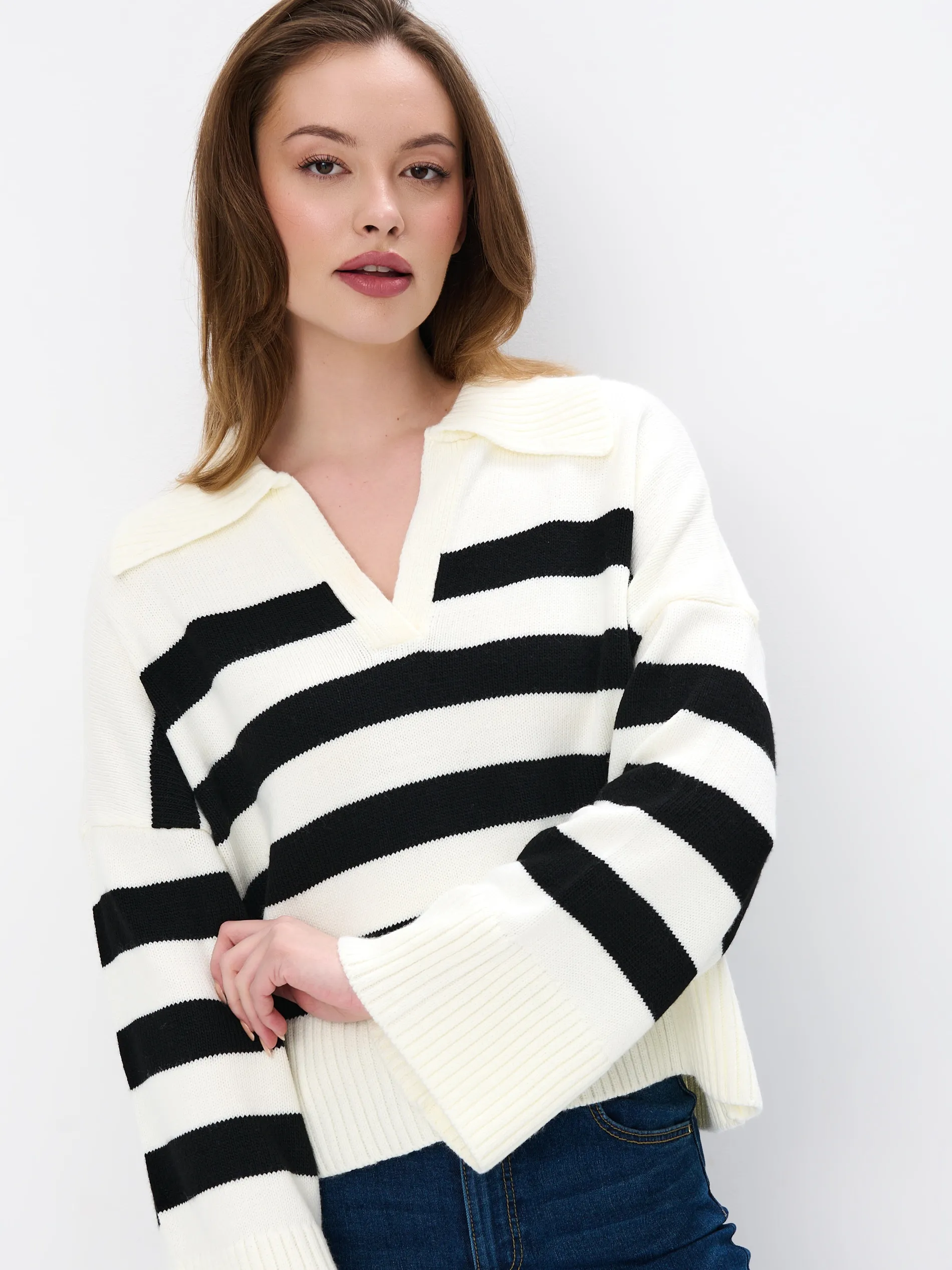 Maglione a righe
