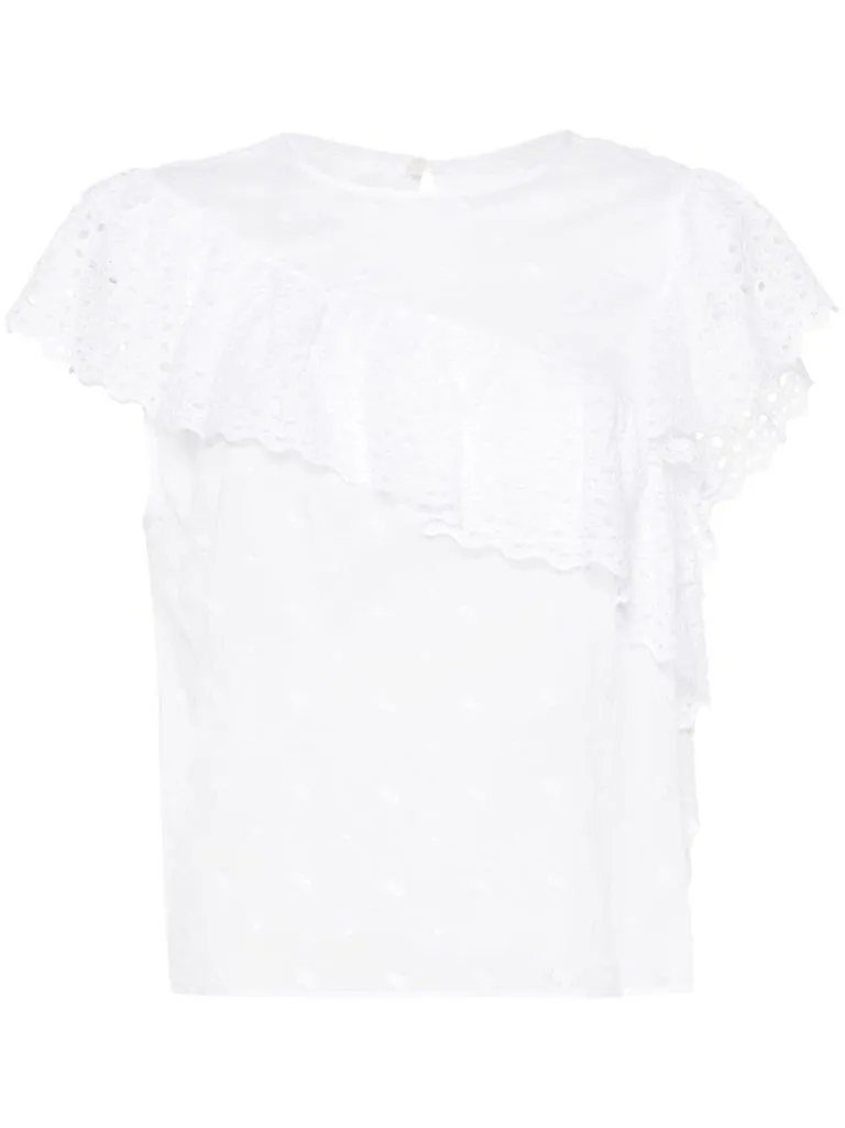 marant étoile Blusa pizzo sangallo