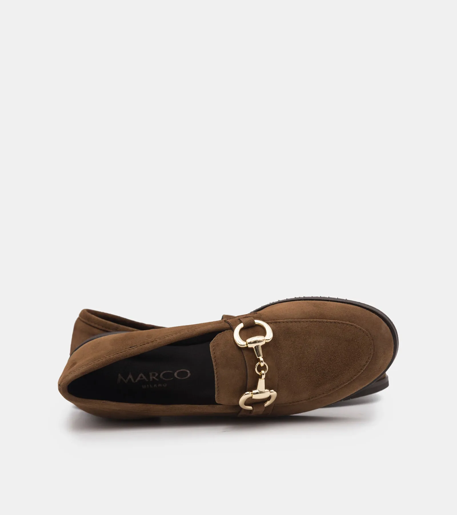 MOCASSINI CAMOSCIO MARRONE