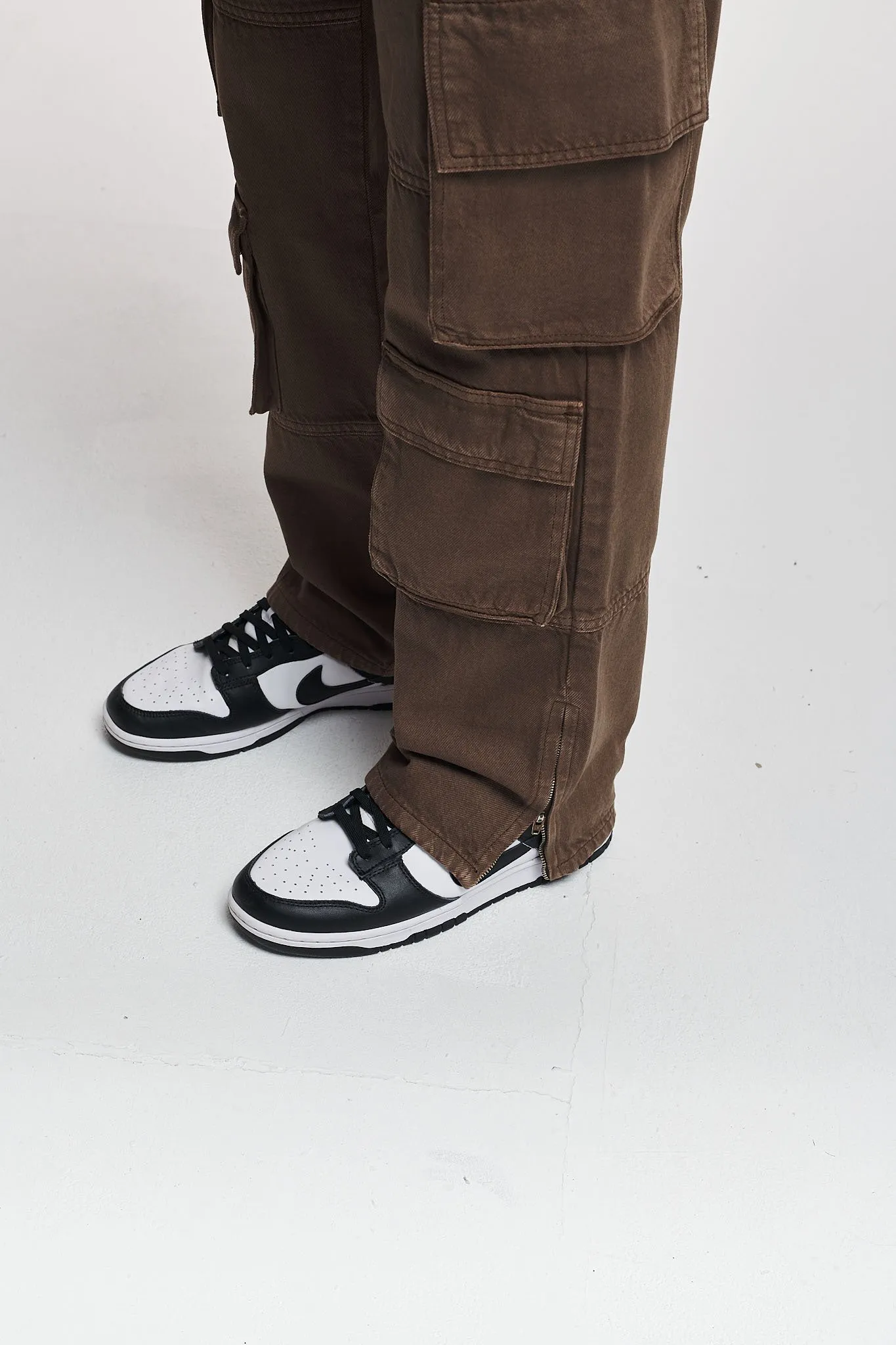 NEO ANKLE ZIP PANTS - Jeans baggy