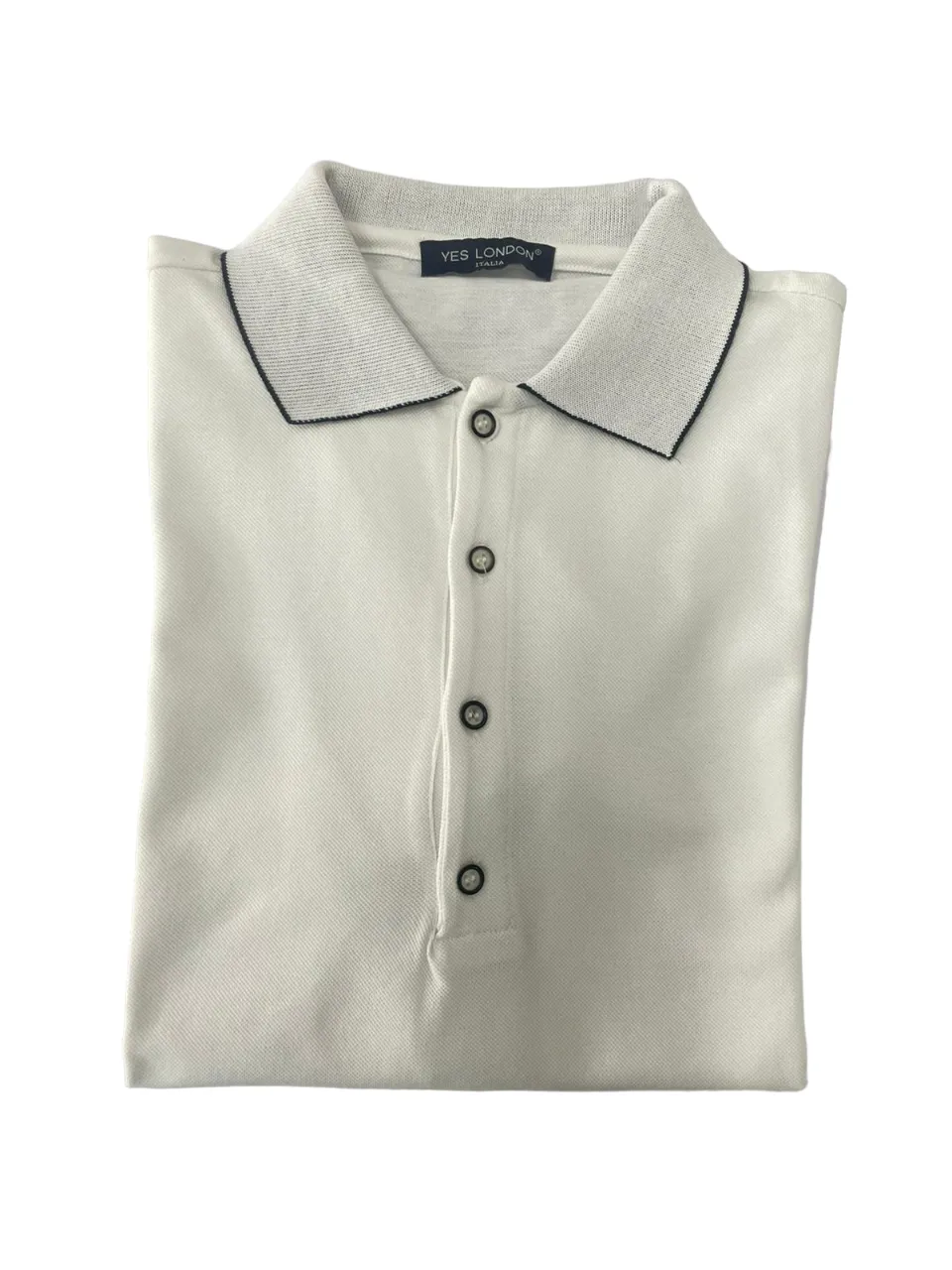 POLO BIANCA IN PIQUET DI COTONE