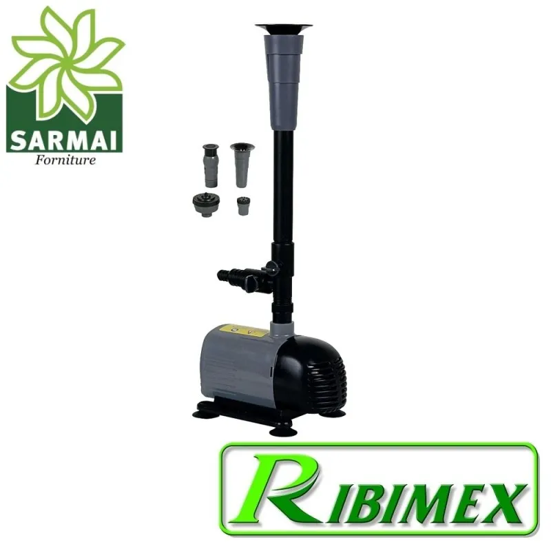 Pompa per giochi d'acqua per laghetto fontana 50W 1980 l/h