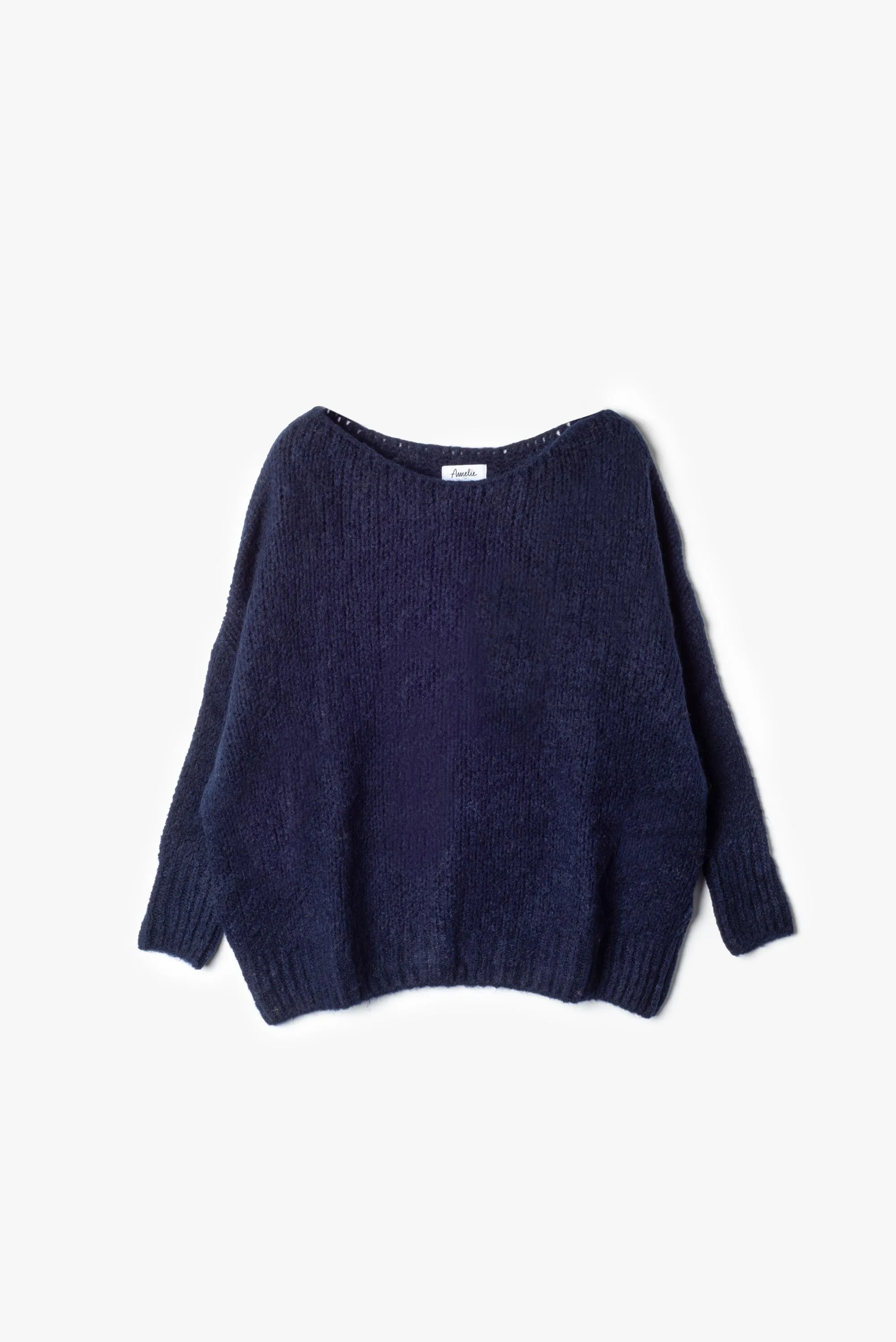 Pullover asimmetrico orlo stondato