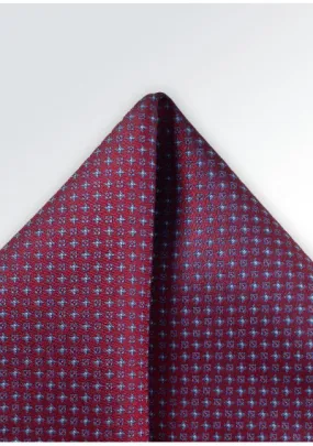 Sciarpa decorativa con motivo floreale rosso