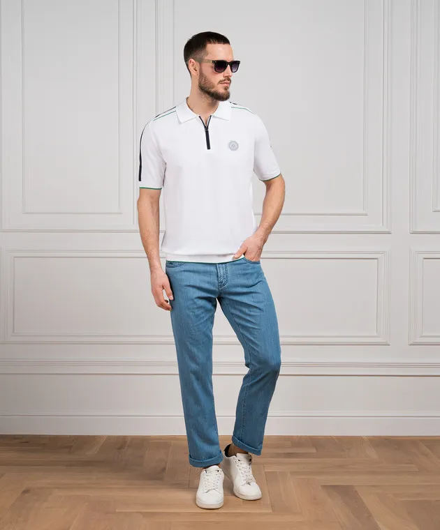 Scissor Scriptor Jeans COSTANTINO blu con patch logo COSTANTINOAMFT1904992