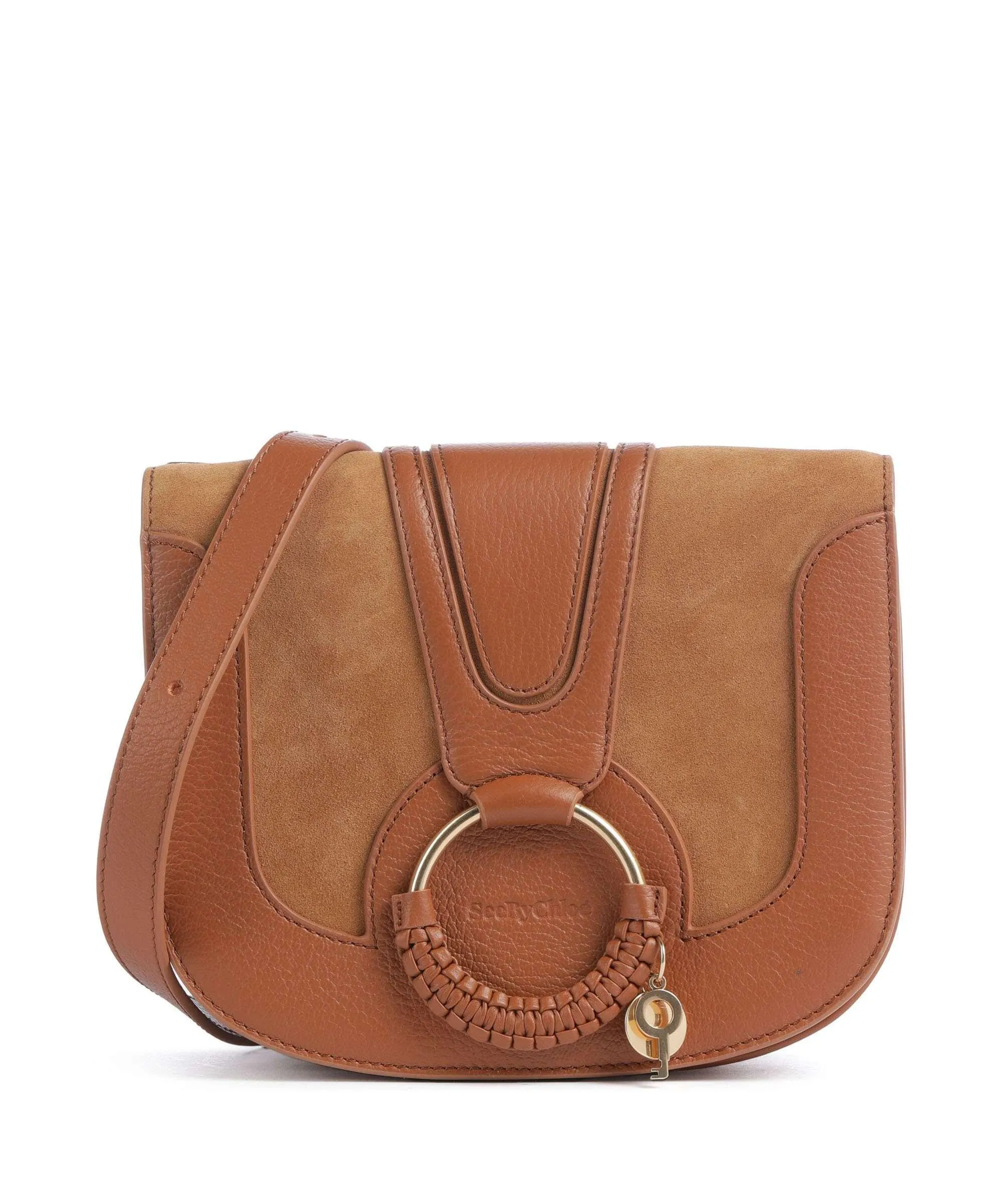  See by Chloé Hana Small Borsa a tracolla pelle di vacchetta grana, pelle bovina ruvida marrone  