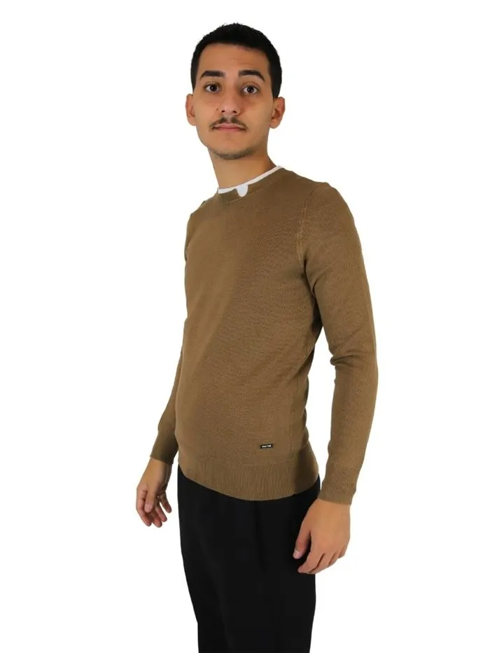 TAKE TWO  MAGLIONE UTA4647 CAMMELLO