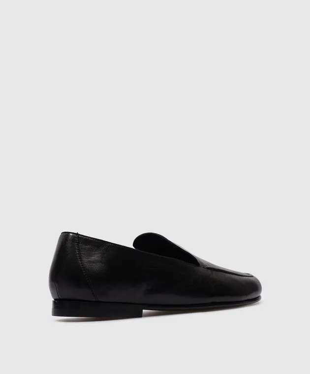 The Row Mocassini Colette in pelle nera F1480N60