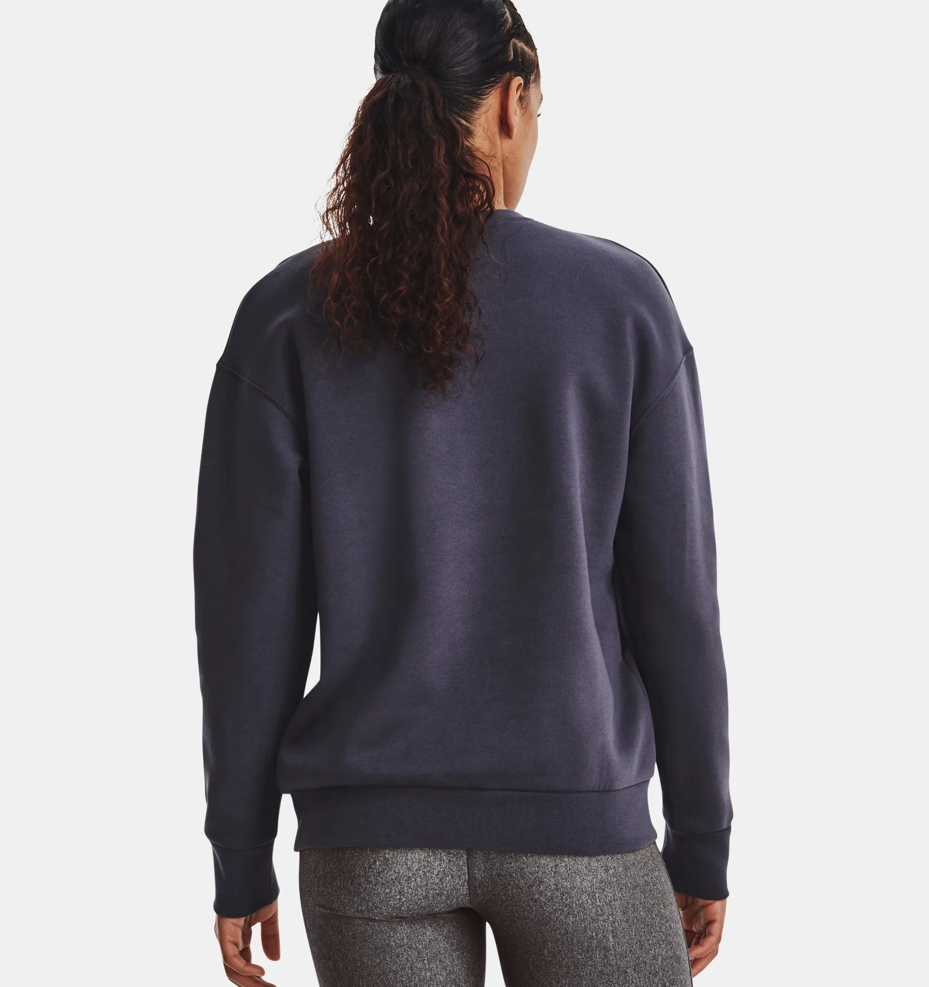 Under Armour Essential Fleece Crew Felpa Donna
